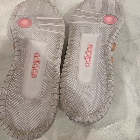 Adidas Superstars White and Pink Sneakers - Picture 5 of 5